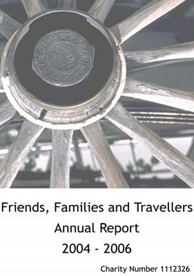 thumbnail of cover for 'Friends, Families and Travellers Annual Report 2004-2006'