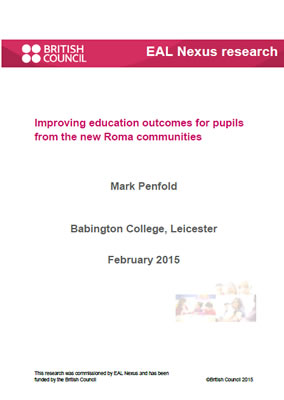 Thumbnail of report cover for 'Improving education outcomes for pupils from the new Roma communities'