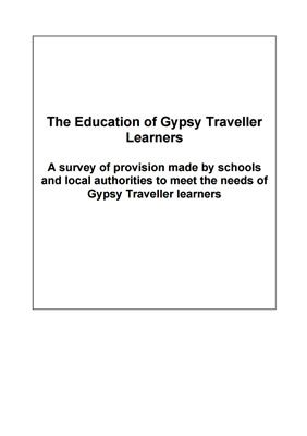 thumbnail of survey cover for 'The Education of Gypsy Traveller Learners'