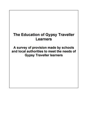 thumbnail of survey cover for 'The Education of Gypsy Traveller Learners'