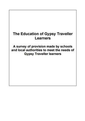 thumbnail of survey cover for 'The Education of Gypsy Traveller Learners'