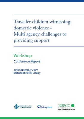 thumbnail of report cover for 'Traveller children witnessing domestic violence - Multi agency challenges to providing support'