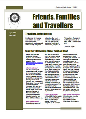 thumbnail of cover for 'Newsletter June 2007' FFT