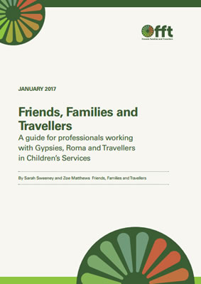 thumbnail of report cover for 'A guide for professionals working with Gypsies, Roma and Travellers in Children's Services' by FFT