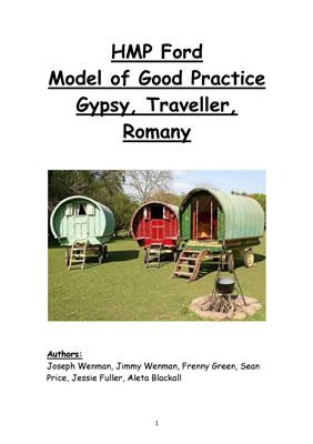thumbnail of report cover for 'HMP Ford Model of Good Practice Gypsy, Traveller, Romany'