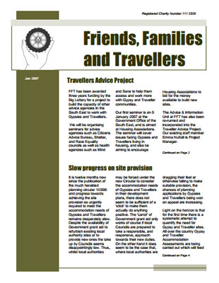 thumbnail of cover for 'Newsletter January 2007' FFT