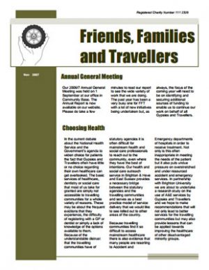 thumbnail of cover for 'Newsletter November 2007' FFT