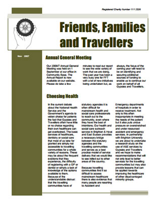 thumbnail of cover for 'Newsletter November 2007' FFT