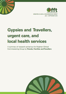 thumbnail of report cover for 'Gypsies and Travellers, urgent care, and local health services' by FFT