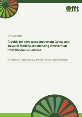 Thumbnail of front cover of 'A guide for advocates supporting Gypsy and Traveller families experiencing intervention from Children's Services'
