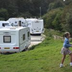 Picture of girls playing at a trailer site