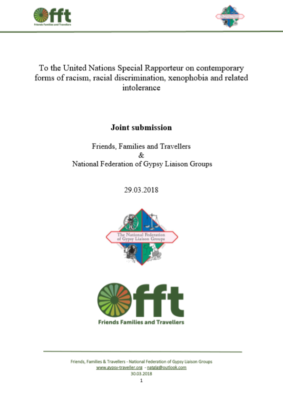 Thumbnail of joint submission cover 'To the United Nations Special Rapporteur on contemporary forms of racism, racial discrimination, xenophobia and related intolerance'