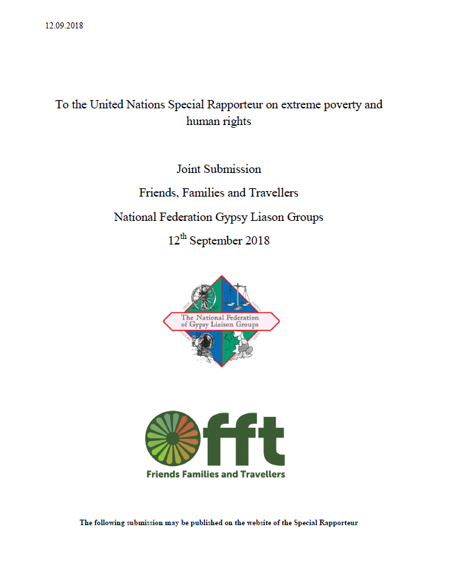 Thumbnail of submission cover 'To the United Nations Special Rapporteur on extreme poverty and human rights'