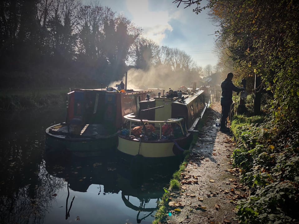 Picture of boats on a canal next to each other