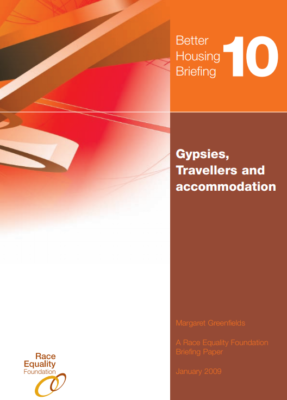 Thumbnail of Race Equality Foundation Briefing Paper for 'Gypsies, Travellers and accomodation'