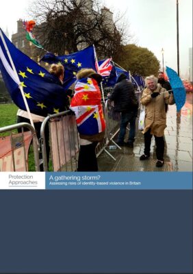 Thumbnail of report for 'A gathering storm? Assessing risks of identity-based violence in Britain'