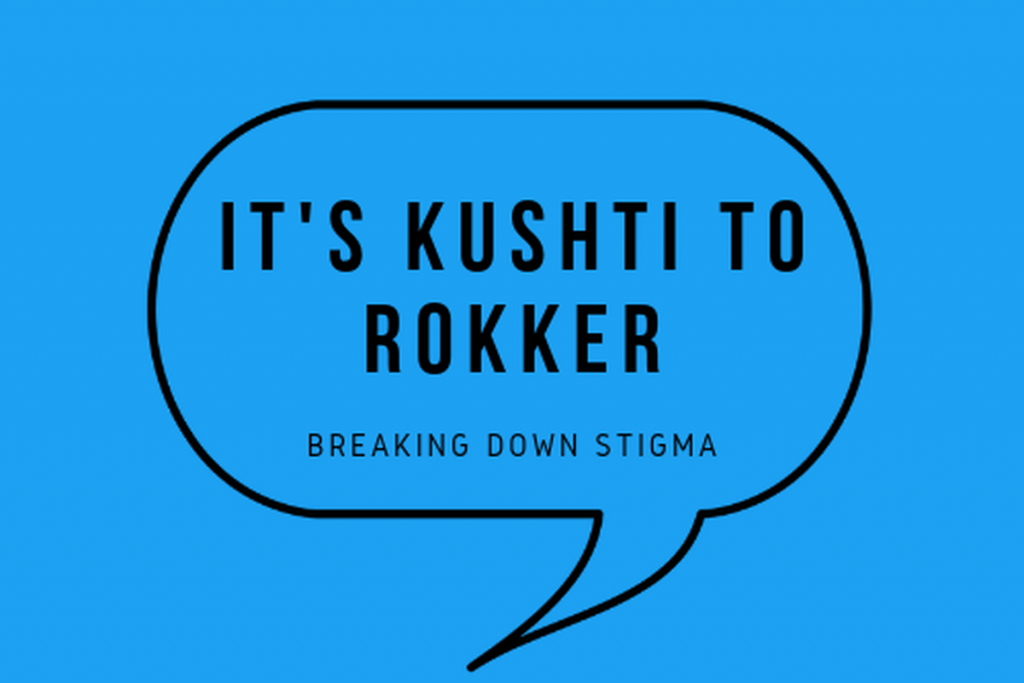 It's Kushti to Rokker logo