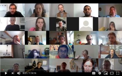 Picture of webinar participants for Friends Families and Travellers webinar on Supporting communities at the sharp edge of inequality during COVID-19