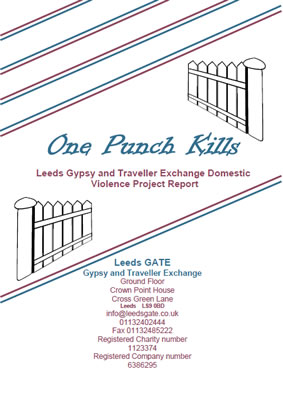 thumbnail of report cover for 'one punch kills - Leeds Gypsy and Traveller Exchange Domestic Violence Project Report'