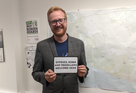 Picture of Lloyd Russel-Moyle with FFT Pledge Card